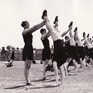 Bedford students demonstrate handstands