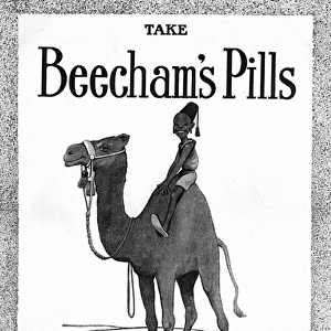Beechams Pills advertisement by Bruce Bairnsfather