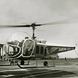 Bell Model 47D-1, OO-UBA, of Sabena, at Melsbrook Airport