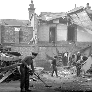 Blitz in London -- Cavendish Road, Balham, WW2