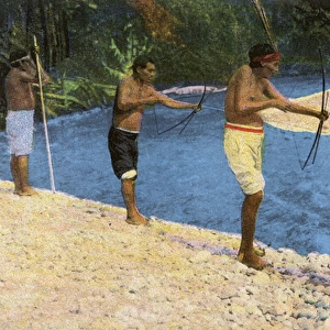 Bribri People - Shooting fish, Costa Rica