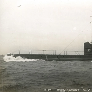 British submarine HMS E7, WW1