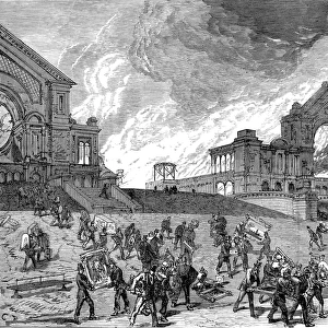 The Burning of the Alexandra Palace, London, 1873