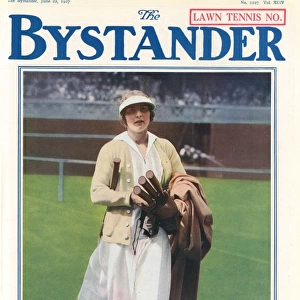 Bystander front cover - Lawn tennis number - Helen Wills Moo