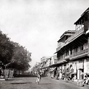 c. 1870s India - the principal street in Delhi