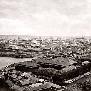 c. 1870s Japan - view of Yokohama
