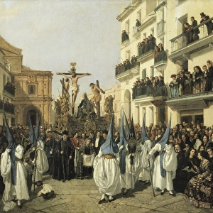CABRAL BEJARANO, Manuel (1827-1891). Procession