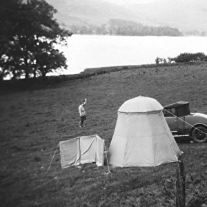 Camping at Loch Lubnaig, Trossachs, Scotland