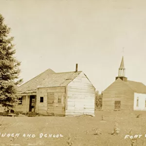 Canada - Fort William, Quebec - Indian Church & School