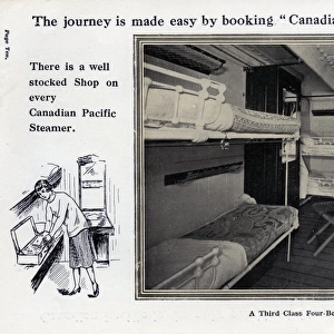 Canadian Pacific Third Class Four-Berth Cabin