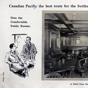 Canadian Pacific Third Class Smoke Room