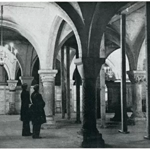 Canterbury Cathedral Crypt supports, September 1939