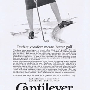 Cantilver Shoes Advert, 1927