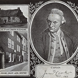 Captain James Cook - Explorer - Portrait and Notable Places