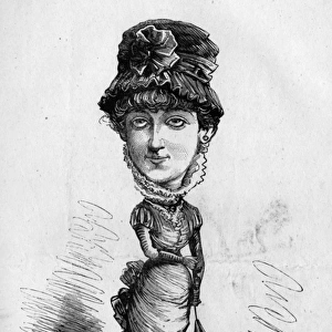 Caricature of Alma Stanley, British actress and singer