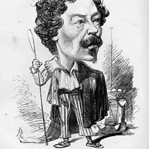 Caricature of Charles Dillon, English actor-manager