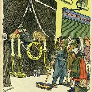 Cartoon, The concierge of the House of Austria, WW1