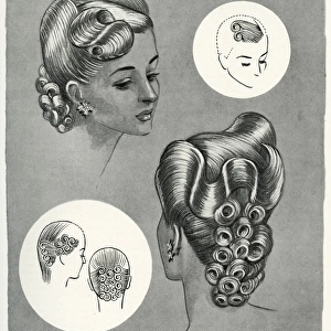 Cascade hairstyle 1940s
