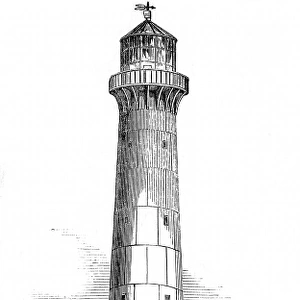 Cast Iron Lighthouse, intended for Barbados, 1851