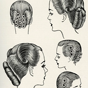 Change of contour hairstyle 1940s