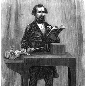 Charles Dickens reading to an audience