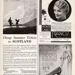 Cheap summer tickets to Scotland, 1933