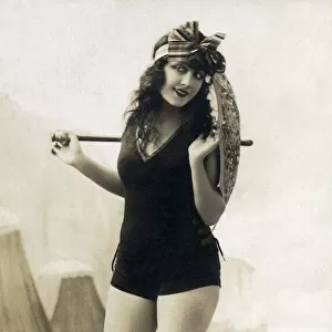 Cheeky French Bathing Beauty posing for a Studio Shoot