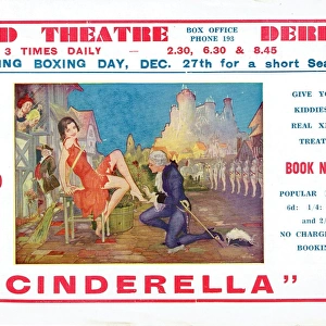 Cinderella Flyer for the Grand Theatre in Derby