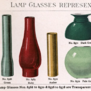 Colour slip of lamp glasses
