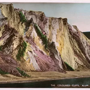 Coloured cliffs, Alum Bay, Isle of Wight, Hampshire
