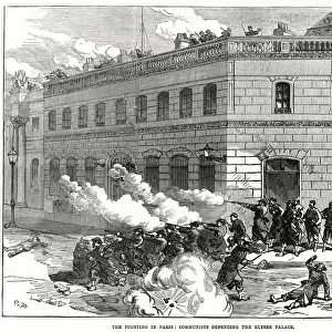 Communards defending the Elysee Palace; Paris Commune 1871