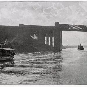 Construction of a canal (36-mile-long) for seagoing ships between the city of Manchester