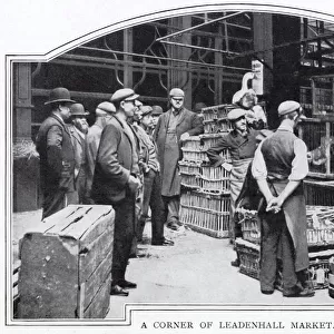 Corner of Leadenhall Market, London 1900