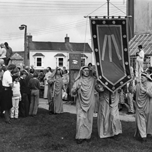 Cornish Gorsedd procession, St Just, Cornwall