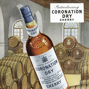 Coronation Dry Sherry advertisement, 1953