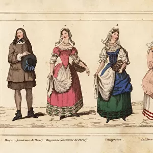Costumes of the peasantry, France, 18th century