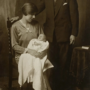 A couple with their baby