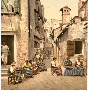 A court yard (Calle dell Angelo a San Martino), Venice, Ital