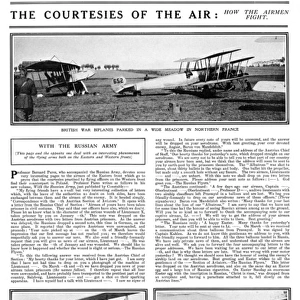 The courtesies of the air, WW1