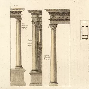Courtyard and columns of Heliopolis, Temple of Baalbek
