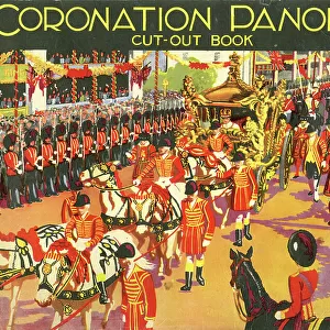 Cover of The Coronation Panorama Cut-Out Book, 1937