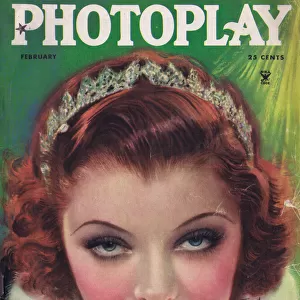 Front cover of Photoplay featuring Myrna Loy, 1935