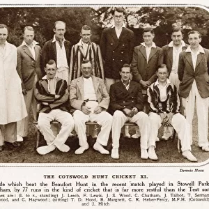 Cricket Team Photograph - The Cotswold Hunt XI