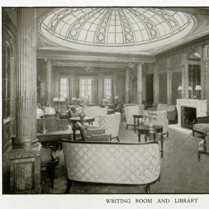 The Cunard Liner RMS Mauretania - Writing Room / Library