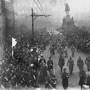 Czechoslovak legions in Prague 1918