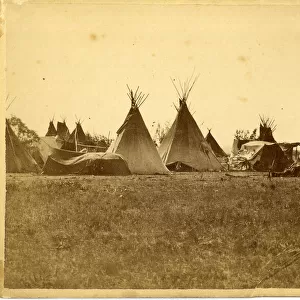 David Frances Barry photo - Sioux teepees