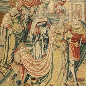 David Before Saul. Flemish tapestry 1525 c