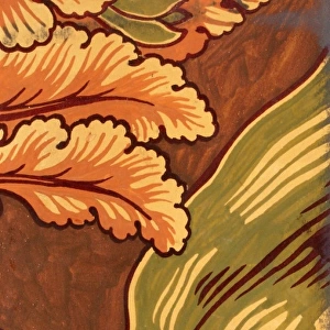 Design for Printed Textile with leaves