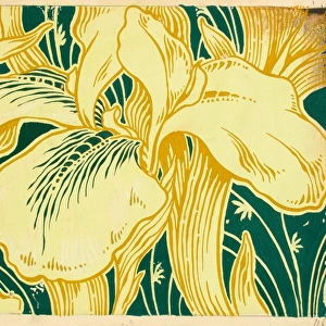 Design for Printed Textile with lilies