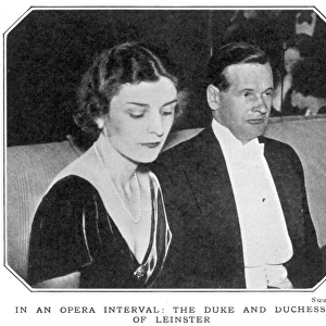 The Duke and Duchess of Leinster at the opera